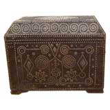 Stunning Hispano-Moresque Studded Leather Trunk