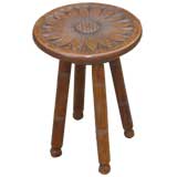 Late 19th/Early 20th c. English Sunflower Stool