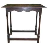 18th c. English Scalloped Apron Oak Center Table