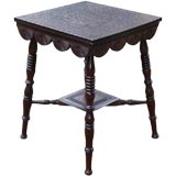 An 1880s Anglo-Indian Intricately Carved Chipwork Table