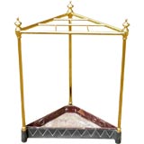 Late 19th c. English Umbrella Stand in Brass and Iron