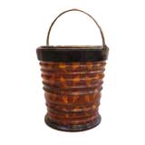 Antique Lovely 19th c. Decorative Kindling Bucket