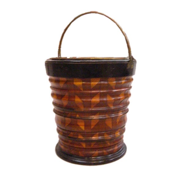 Lovely 19th c. Decorative Kindling Bucket