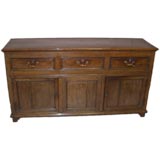 Antique 18th C English Dresser Base of Cabinet Form