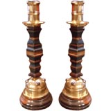 Antique Unique Bejewelled Candlesticks