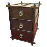 19th Century  English Mahogany "Rustic" Side Cabinet