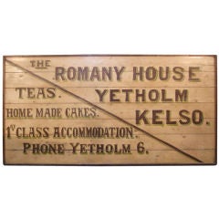Antique Scottish Painted Trade Sign