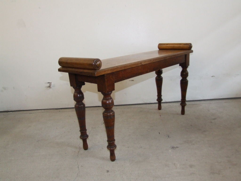 English 19th c. Country House Hall Bench