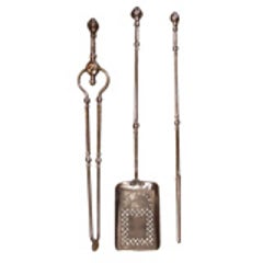Set of Three Polished Steel Firetools 5