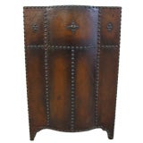 Late 19th c. English Stick Stand in Studded Leather