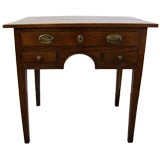 Tailored 18th c. English Georgian Lowboy with Arched Apron