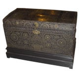 Late 17th/Early 18th Century Studded Leather Travel Chest