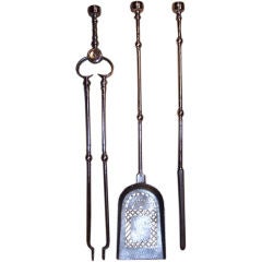 Fine Set of Regency Firetools 8