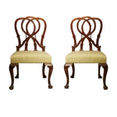 A Remarkable Set of Four Chairs in the Manner of William Hallett