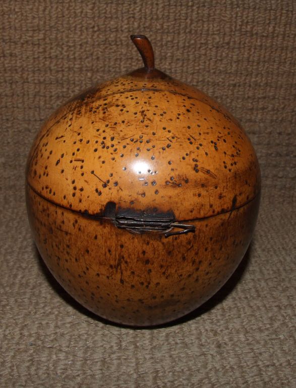 Rare 18th Century English Quince Tea Caddy 1