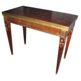 Exceptional Brass-Inlaid Card or Gaming Table in the Neoclassic Manner 11