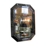 Octagonal Smoked-Glass Mirror