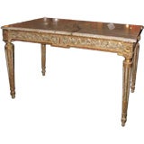 Magnificent Louis XVI Style, Marble-top Console on Fluted Legs