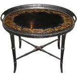 Antique Hand-painted Tole Table