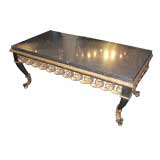 Whimsical Marble-Top Coffee Table