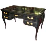 Leather-Top Lacquered  Bureauplat