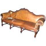 Unusual and Whimsical Tufted Leather Sofa