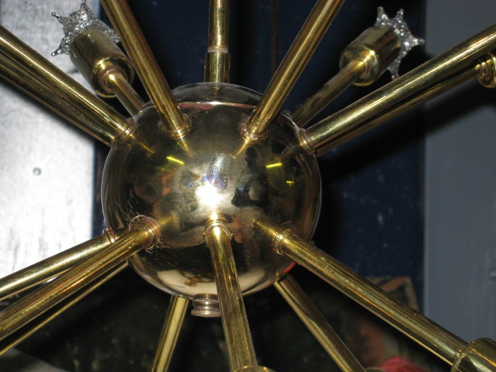 American Brass Sputnik Chandelier