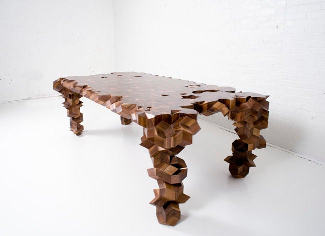 Quasi Table by Aranda/Lasch.  Commissioned by Johnson Trading Gallery. Edition of six.