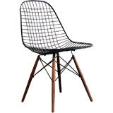 Eames Chair, Wire and Rod Chair Shell with Dowel Legs