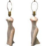 Pair of Heifetz Female Torso Lamps