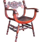 Forest Fawn Carved-Back Chair