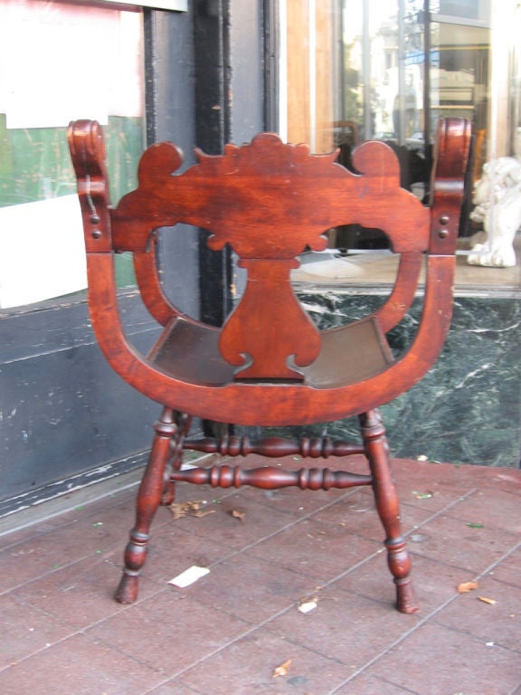 Forest Fawn Carved-Back Chair
