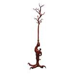 Vintage Cast-Iron Rooster Claw Coatrack