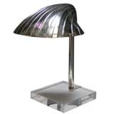Cool Cast Aluminum Shell Shaded Desk Lamp