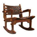 Ecuadorian Hand Crafted Rocking Chair