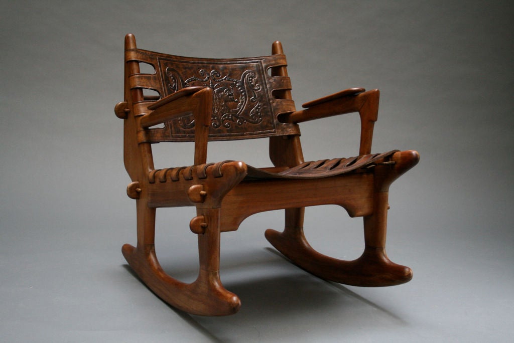 Ecuadorian Hand Crafted Rocking Chair