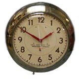 Brass Western Union Institutional Clock