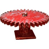 Vintage Large Cog Gear Mold Coffee Table