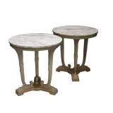 Pair of Neo-Classical Lamp Tables (in the style of Robsjohn)
