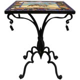 "Don Quixote" Wrought Iron Tile Top Table