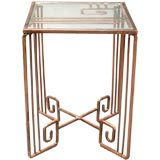 "Jazz" Copper Plated Occasional Table