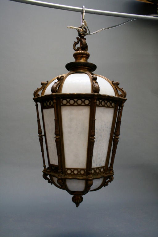 Large Bronze Beaux Arts Lanterns from "Bank of Italy"
