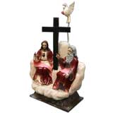 Holy Trinity Mexican Folk Art Sculpture