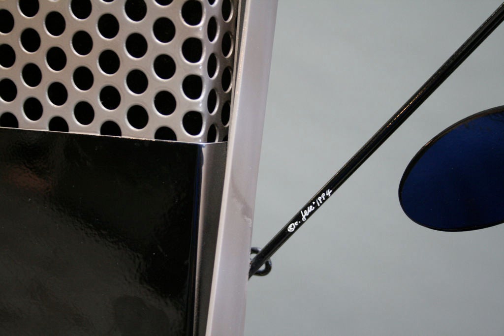 Jumbo, over-sized RCA microphone is the subject of this harder to find wall-art by Curtis Jere'. Signed.