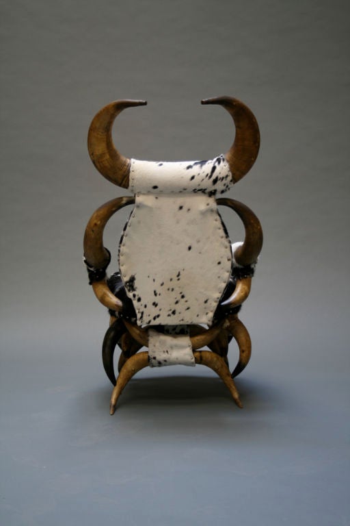 Wood Magnificent Cow Horn Chair