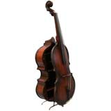 Stand-Up Bass Liquor Cabinet