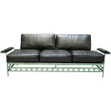 Fantastic Iron Frame Mid-Century Sofa