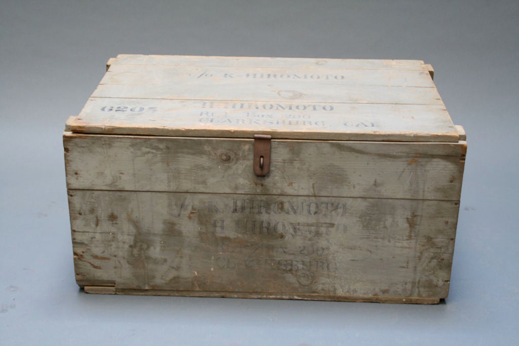 American Japanese WWII Relocation Camp Trunk