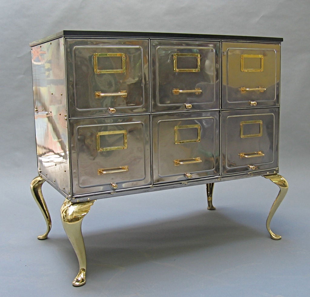 1920's Cabriolet Legged File Cabinet