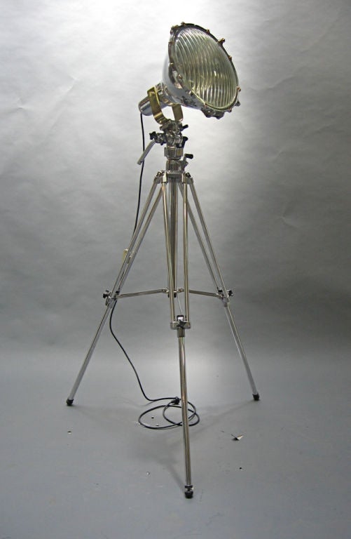 Extremely Nice Tripod Mounted Spotlight